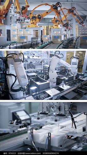 自动化生产机械设备实拍视频图片